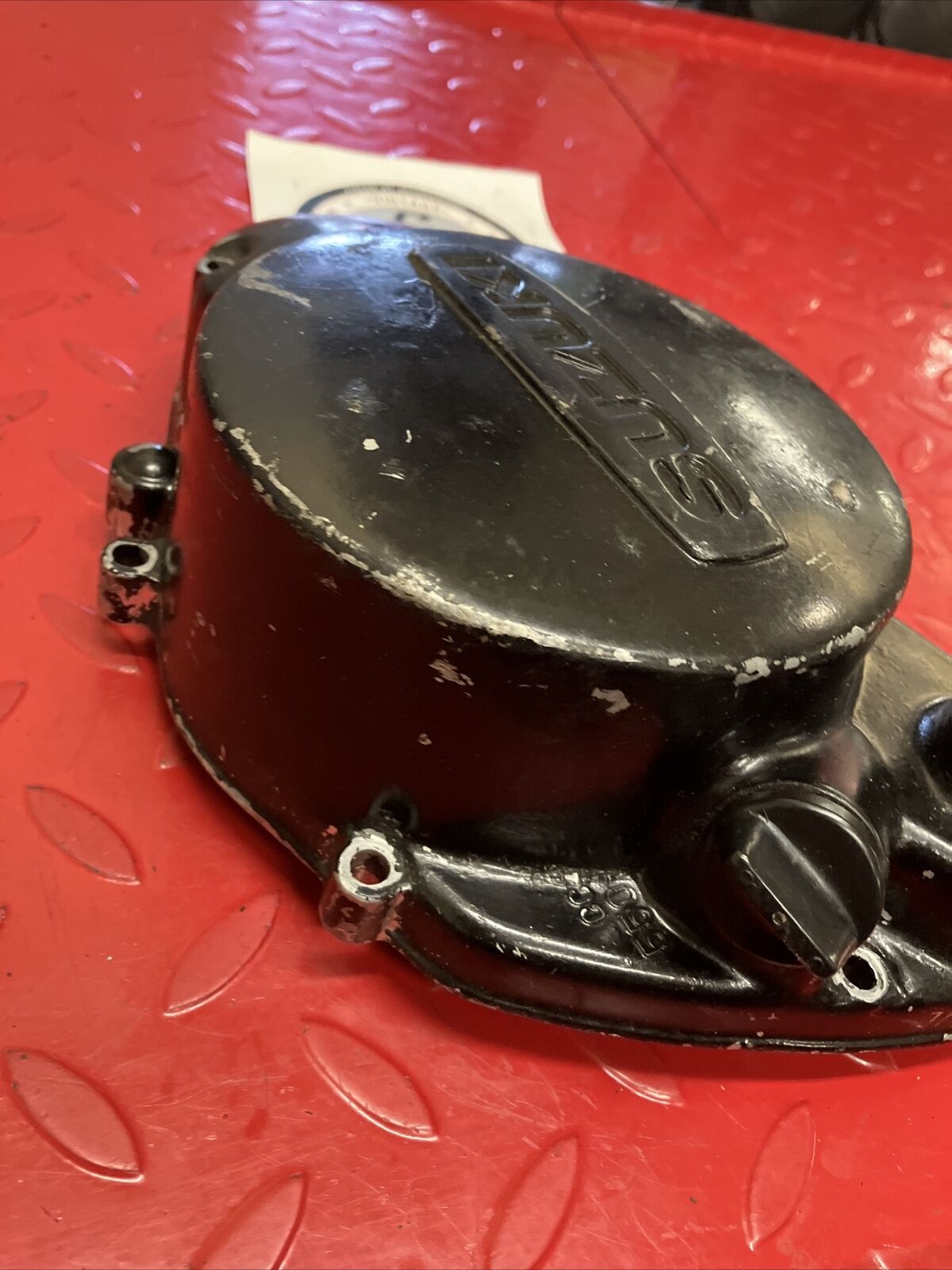 Suzuki RV125 1973 right crankcase clutch cover TC125