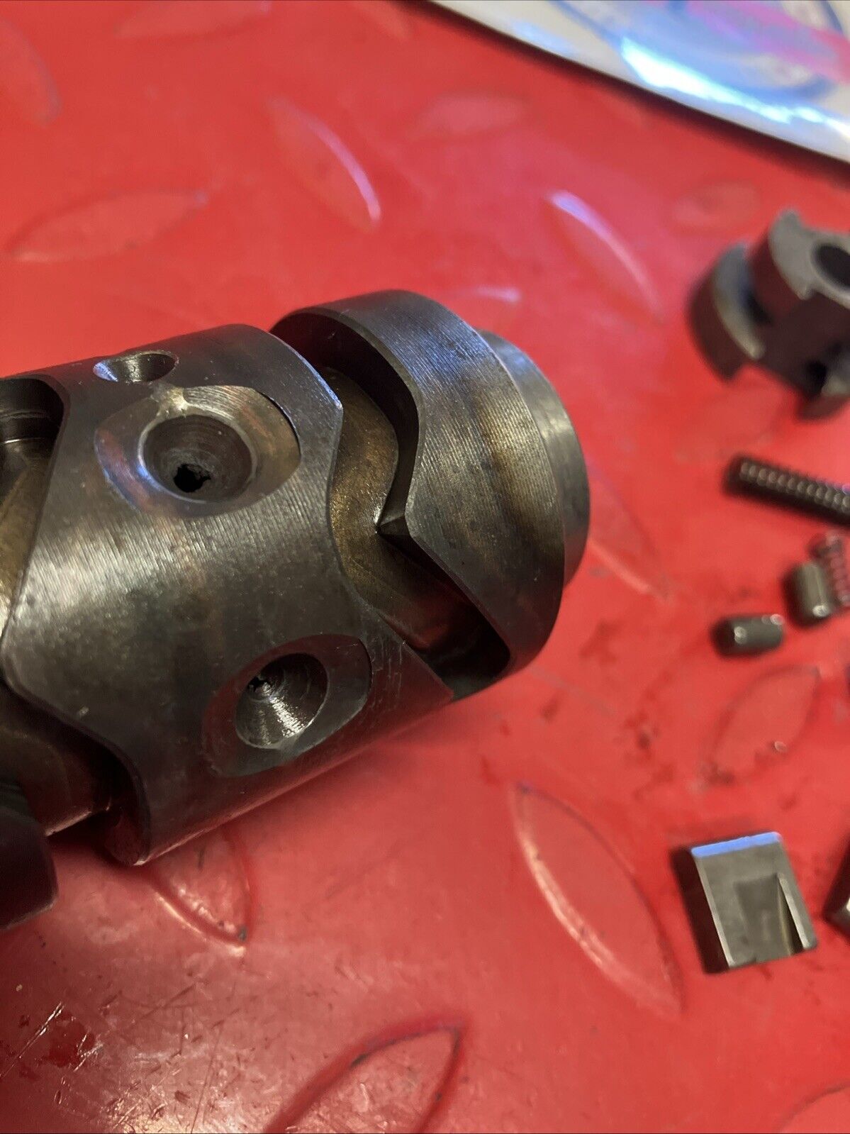Suzuki RM125 1983 Transmission gearshift gear shift drum cam assembly