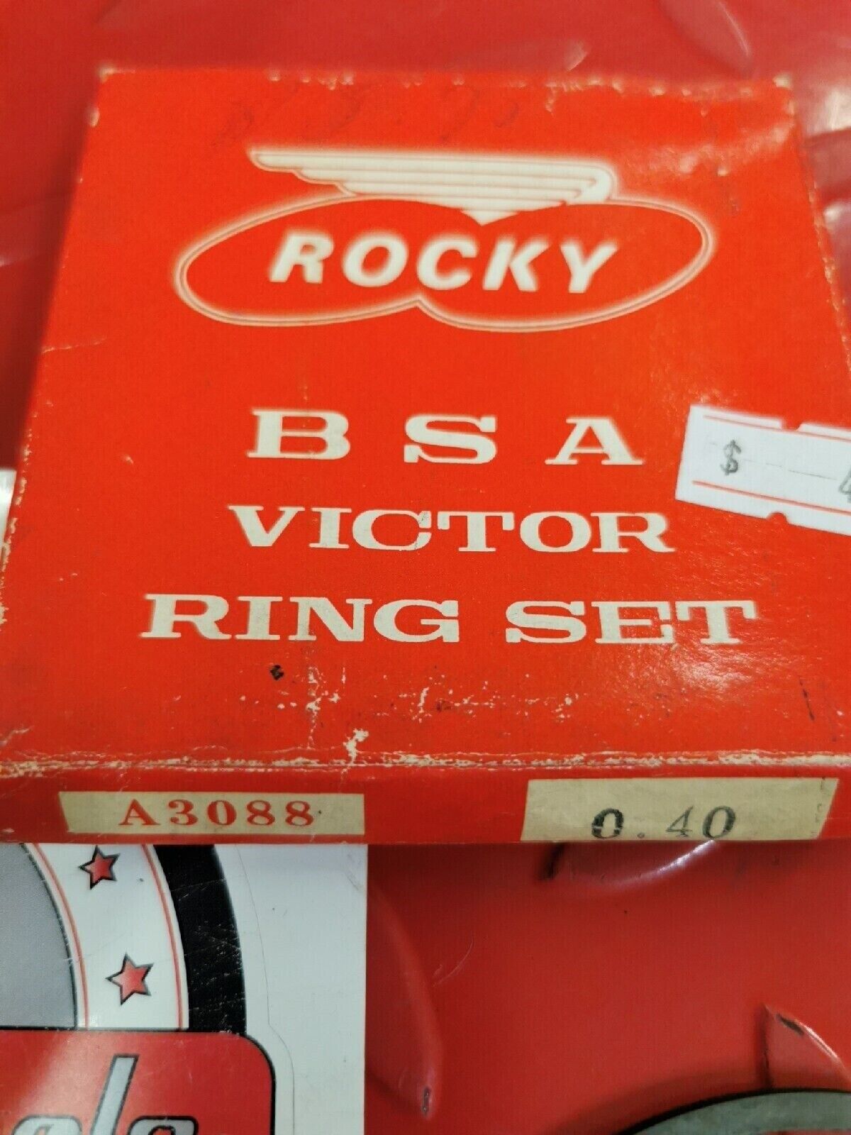 NOS  Rocky  BSA Victor   Piston Rings Set 0.40   A3088 A3