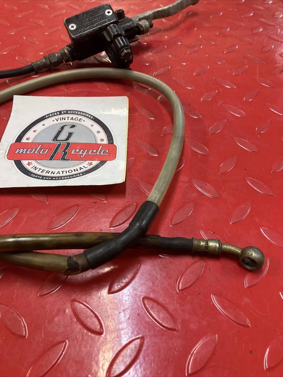 Suzuki RM125 1985 front brake master cylinder hose 1984 RM250