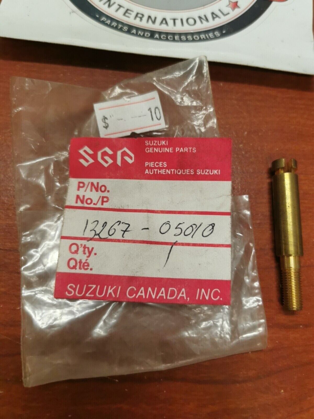 NOS Suzuki TC100 TS50 F50 AC100 A100 TS100 THROTTLE STOP SCREW 13267-05010 S17