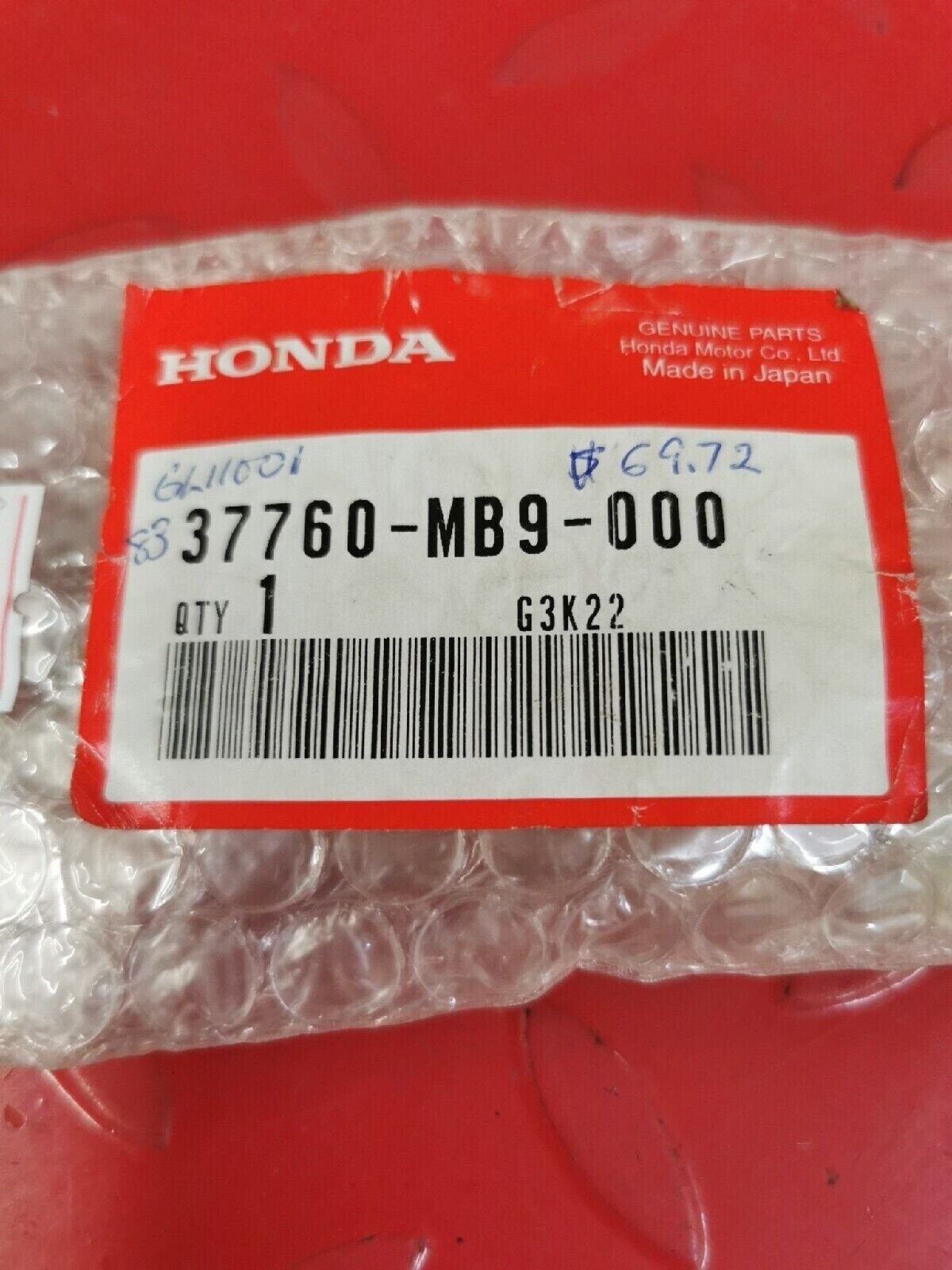 NOS HONDA GL1000 GL1200 1976 -1987 THERMOSTAT SWITCH 37760-MB9-000 H39