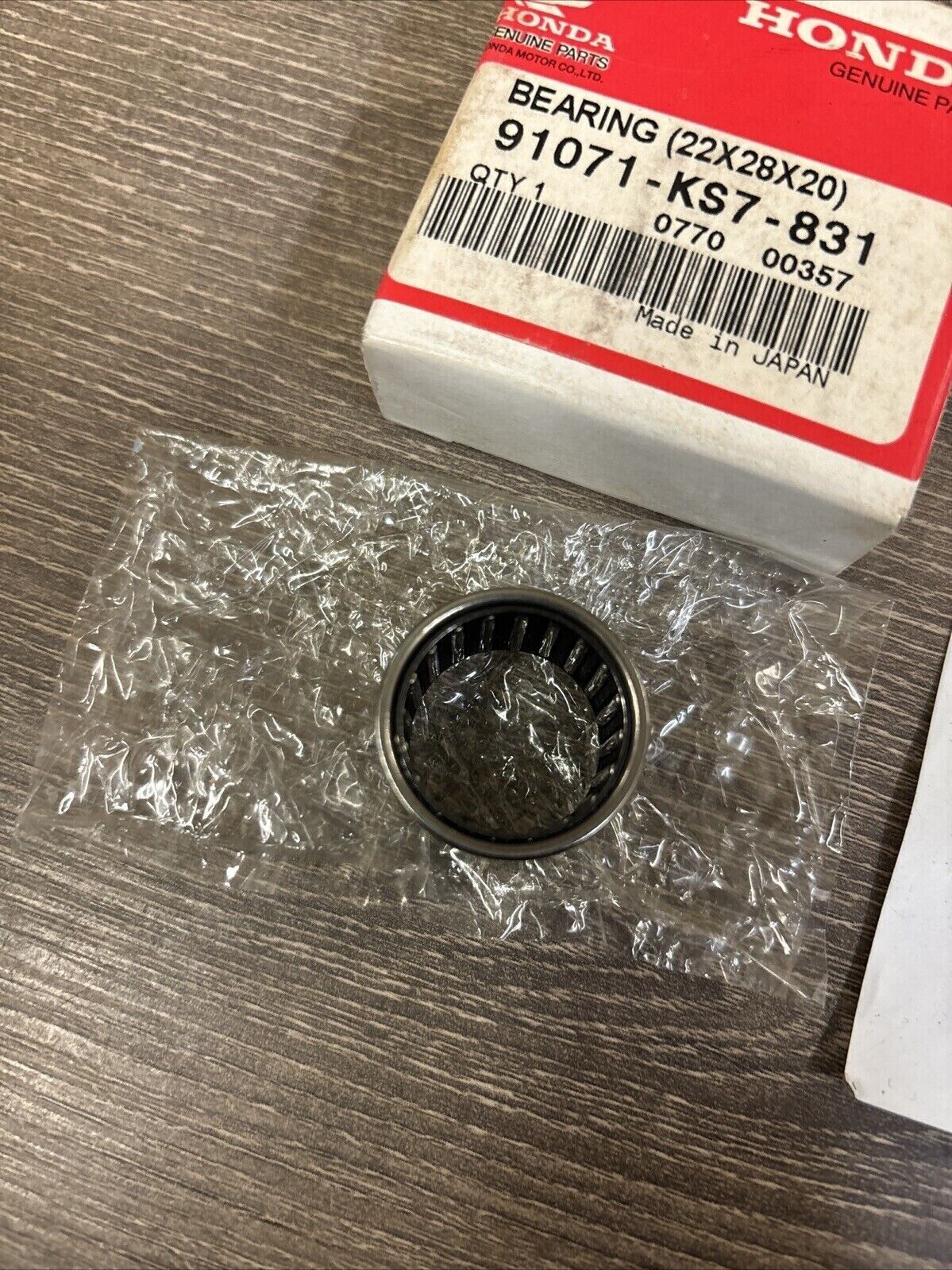 NOS Honda CR125R CR250R CR500R NEEDLE BEARING 91071-KS7-831 H123