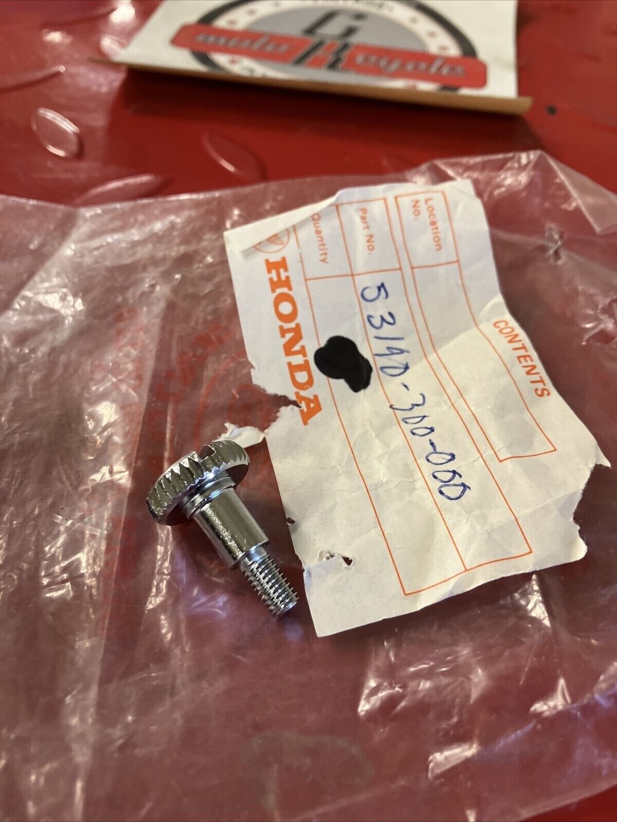 NOS HONDA CB750 CB350 CB500 CB550 BOLT THROTTLE GRIP ADJUSTING 53190-300-000 H24