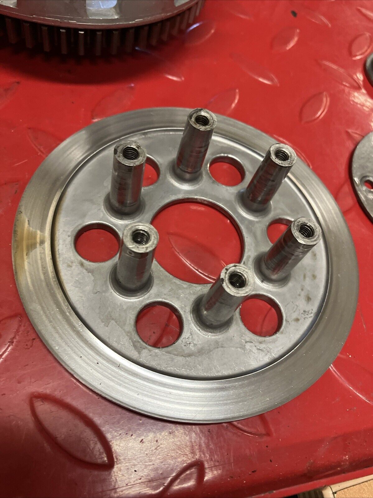 Kawasaki KDX200 1986 Clutch assembly basket hub pressure plate 1987
