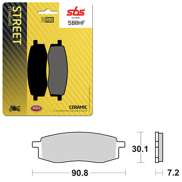 SBS ATV/UTV CERAMIC BRAKE PAD 6190580100