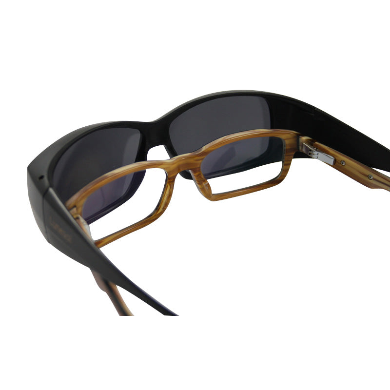 ONIX SUNGLASSES CLIP OVER SMOKE SUNGLASSES JD10S