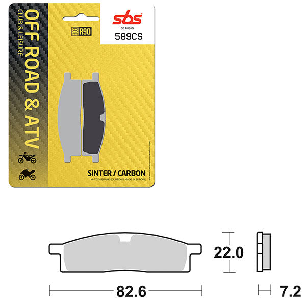 SBS CLUB, TRAILS & LEISURE CARBON BRAKE PAD 6330589100