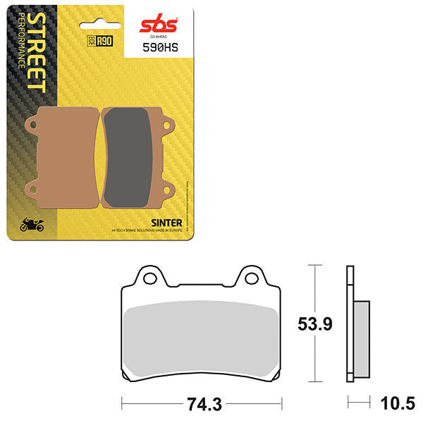 SBS PERFORMANCE HS SINTER BRAKE PAD 6250590100