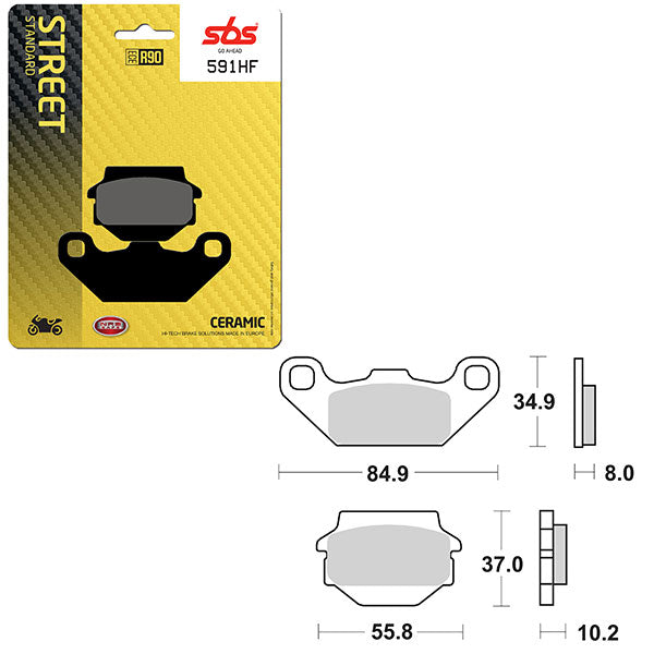 SBS ATV/UTV CERAMIC BRAKE PAD 6190591100