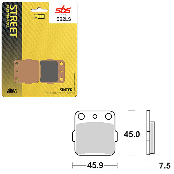 SBS PERFORMANCE LS SINTER BRAKE PAD 6260592100