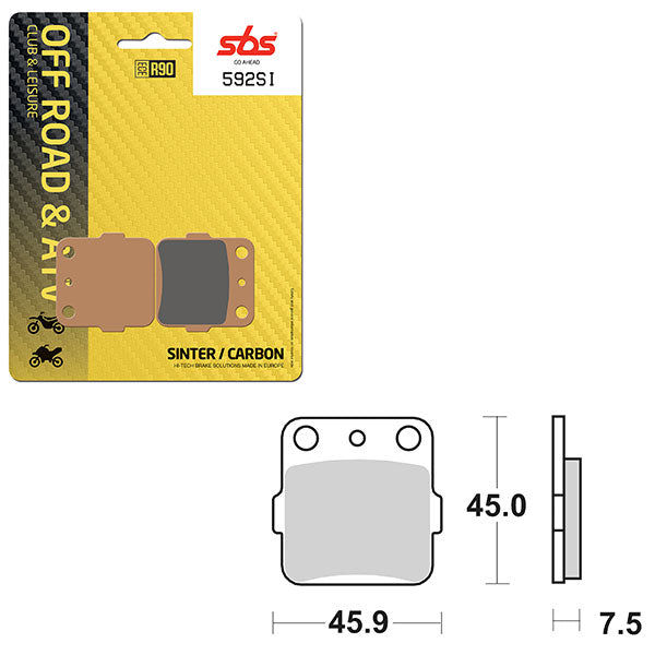 SBS ATV/UTV SINTER BRAKE PAD 6240592100