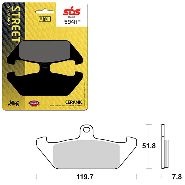 SBS ATV/UTV CERAMIC BRAKE PAD 6190594100