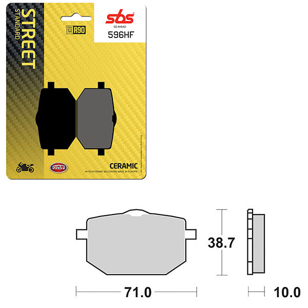 SBS ATV/UTV CERAMIC BRAKE PAD 6190596100