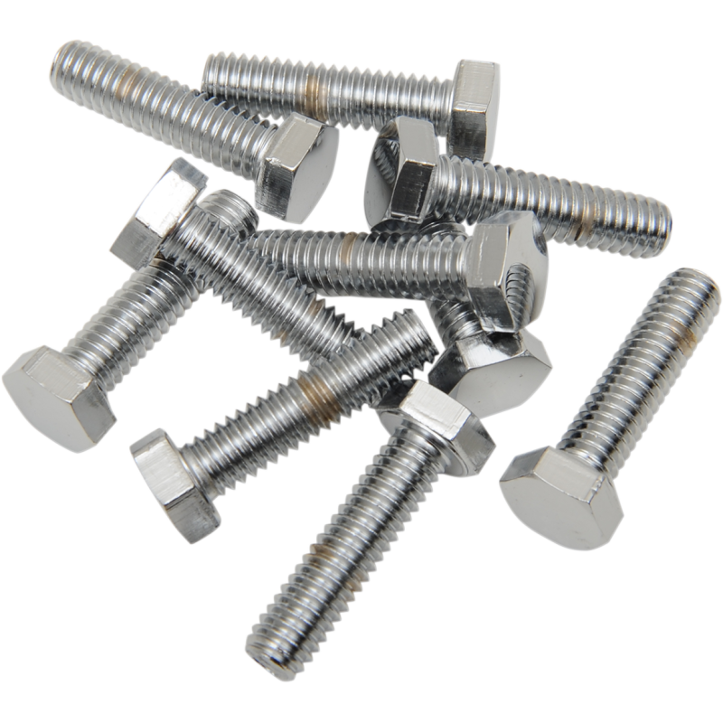 DRAG SPECIALTIES 5/16-18X1 HEX BLTS(10) COARSE CY-CHROME MPB125