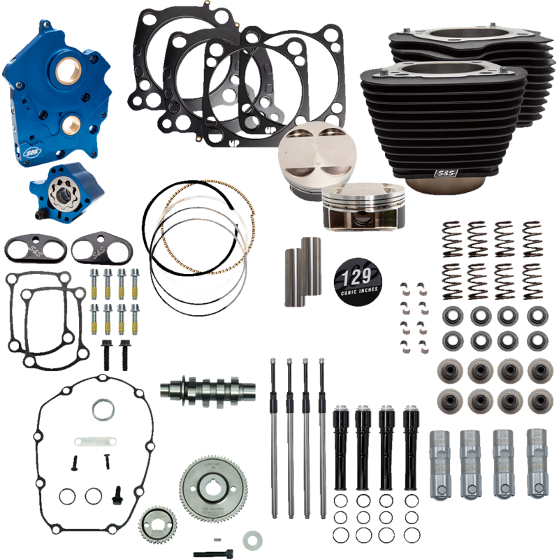 S&S CYCLE 129” BLACK WITHOUT HIGHLIGHT (OIL / GEAR / BLACK) 310-1228
