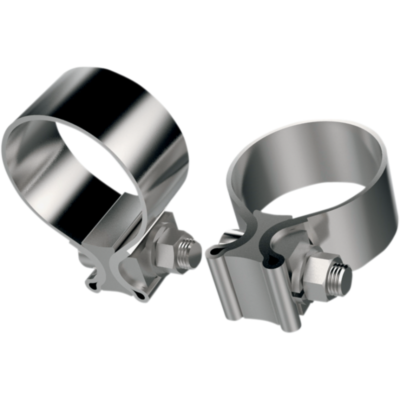 KHROME WERKS CLAMP EXHAUST SS 1.25" W PR 203030