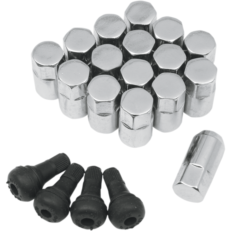 MOOSE UTILITY DIVISION 10MM X 1.25 CHROME LUG NUT (16) + 4 V/S SP300MO208