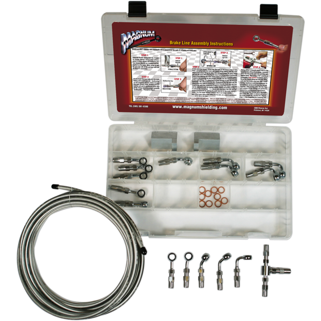 MAGNUM BUILD YOUR OWN BRAKE KIT - BASIC - CHROME 399004
