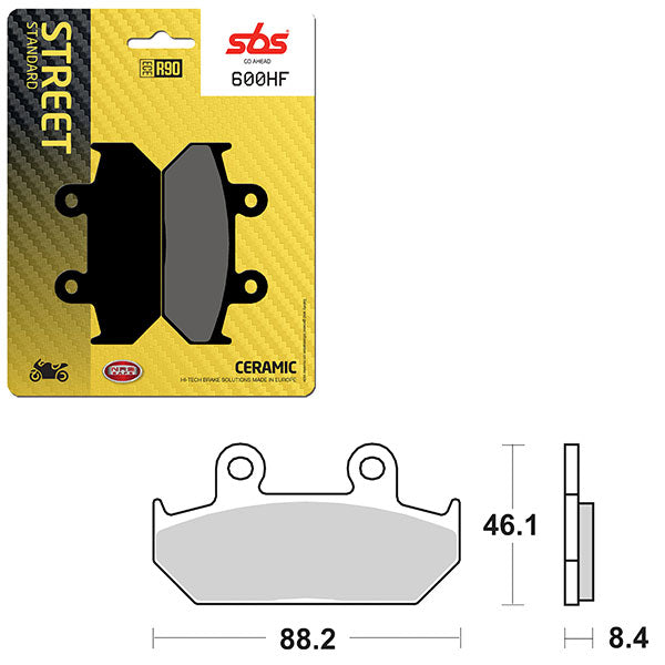 SBS ATV/UTV CERAMIC BRAKE PAD 6190600100