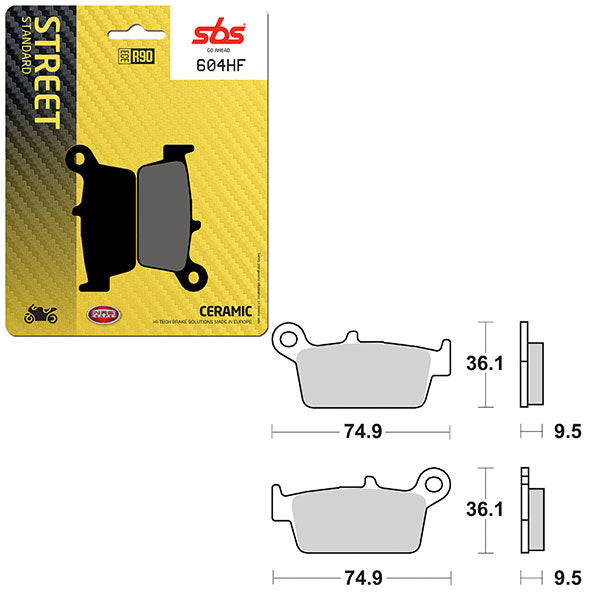 SBS ATV/UTV CERAMIC BRAKE PAD 6190604100
