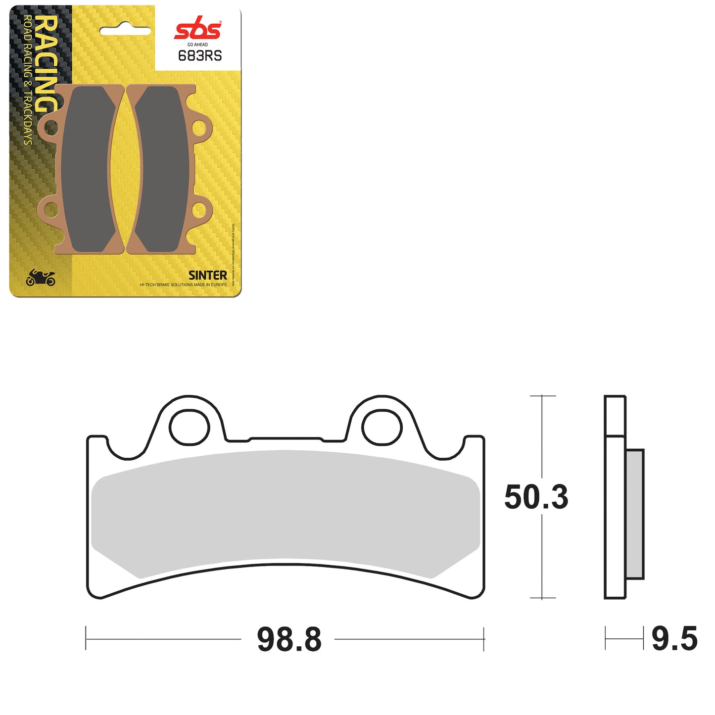 SBS CERAMIC BRAKE PAD 01627683