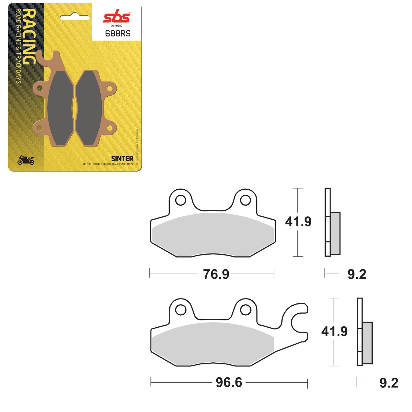 SBS CERAMIC BRAKE PAD 01627688