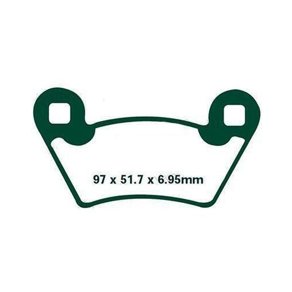 ROCK HARD FULL-METAL BRAKE PAD POLARIS AT-05019F