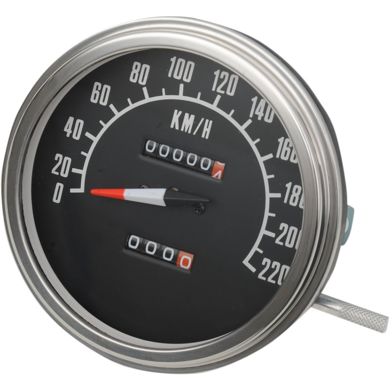 DRAG SPECIALTIES SPEEDO 1:1 68-84FACE KM/H 70847KMX
