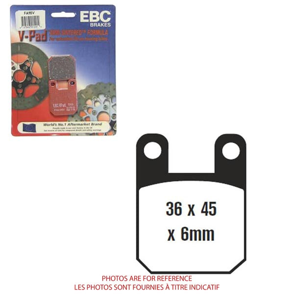 EBC SEMI-SINTERED V-PADS FA115V FA115V