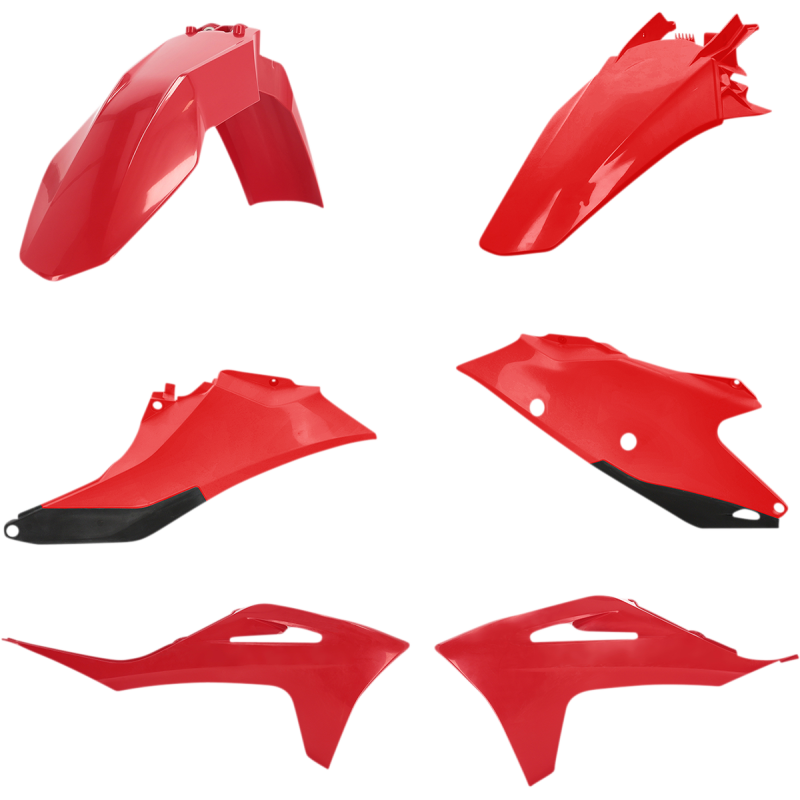 ACERBIS PLASTIC KIT- GASGAS EC250/300/250F/350F:21-22 RED/BLACK 2872801018