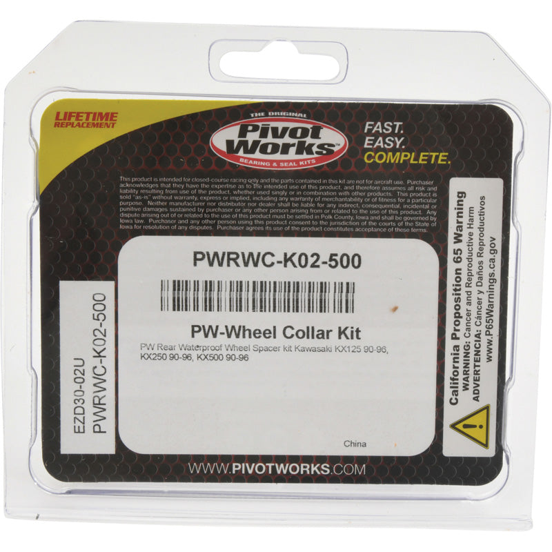 PIVOT WORKS WATERPROOF WHEEL COLLAR KIT KAWASAKI PWRWC-K02-500