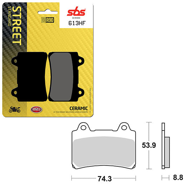 SBS ATV/UTV CERAMIC BRAKE PAD 6190613100