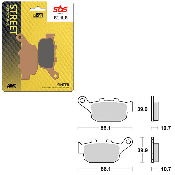 SBS PERFORMANCE LS SINTER BRAKE PAD 6260614100