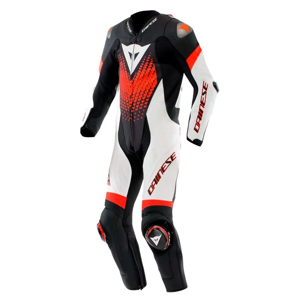 DAINESE SUIT LAGUNA SECA 6 MEN BK/WH/RD FLUO 54 2015100152-N32-54