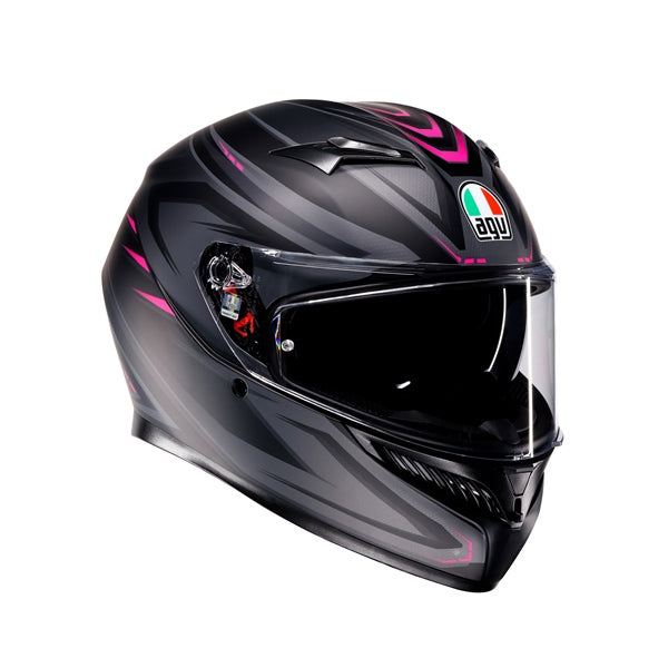 AGV HELM K3 SYTH MAT BK/PI S 2118381001-025-S