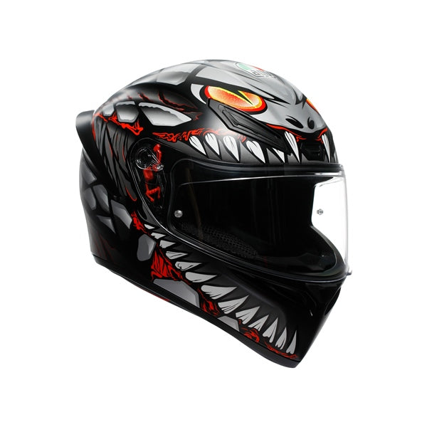 AGV HELM K1 S LYZARD MAT BK/GY/RD XL 2118394017-044-XL