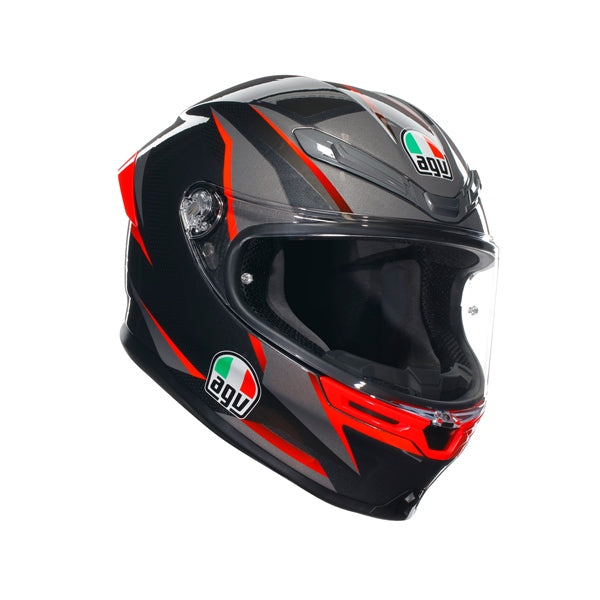 AGV HELM K6 S SLASHCUT BK/GY/RD 2XL 2118395001-014-XXL