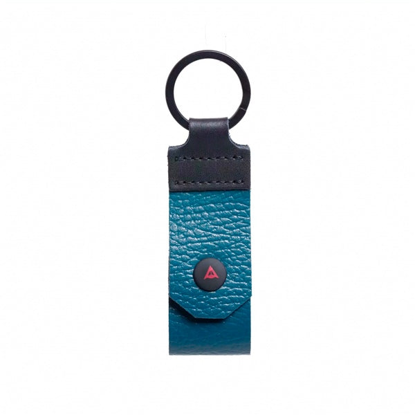 DAINESE PIN LEATHER KEYRING PETROL BL 2019900007-64L-N