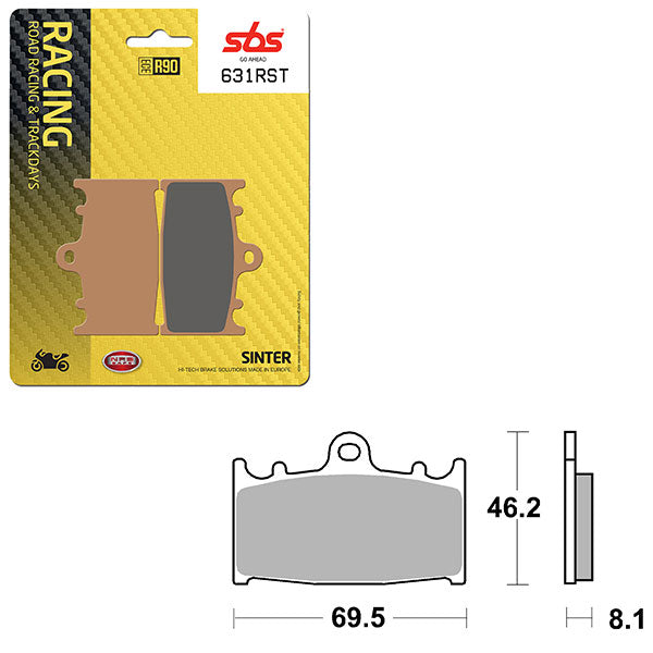 SBS ROAD RACING & TRACKDAYS SINTER BRAKE PAD 6470631100
