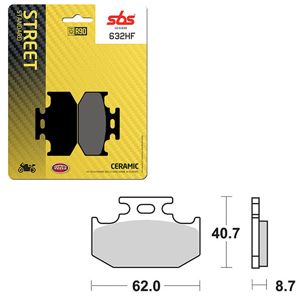 SBS ATV/UTV CERAMIC BRAKE PAD 6190632100