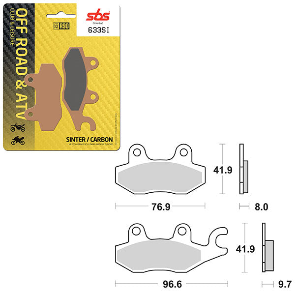 SBS ATV/UTV SINTER BRAKE PAD 6240633100