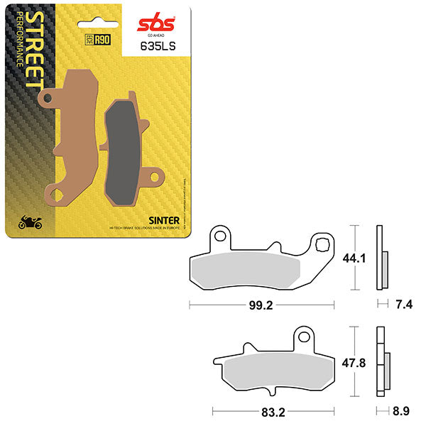 SBS PERFORMANCE LS SINTER BRAKE PAD 6260635100