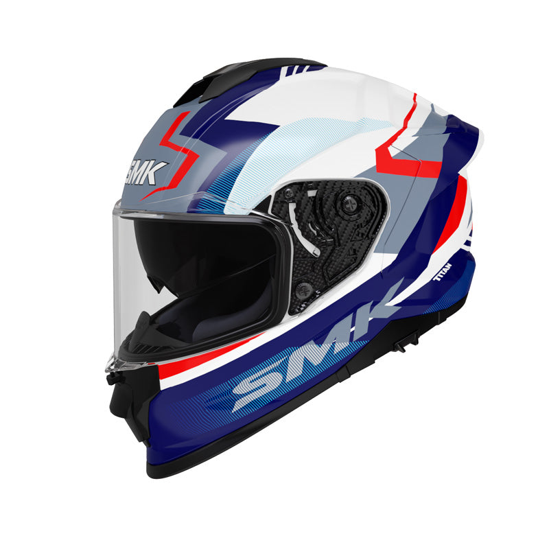 SMK HELMETS TITAN PFT - CHICANEIRO WHITE/BLUE/RED (L) 1000061864