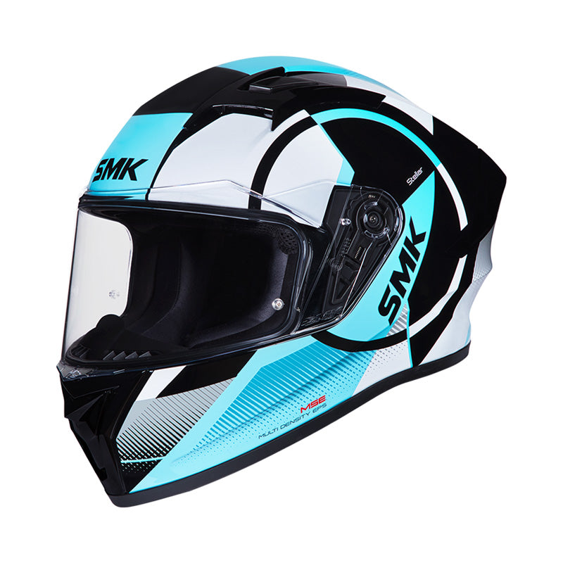 SMK HELMETS STELLAR - FARO BLACK/WHITE/BLUE (MATTE) (L) 1000061882
