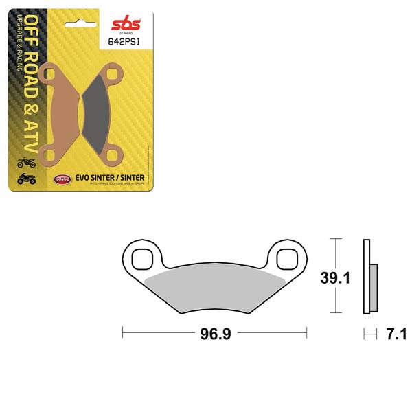 SBS EVO SINTER BRAKE PAD 6450642100