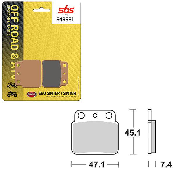 SBS EVO SINTER BRAKE PAD 6280649100
