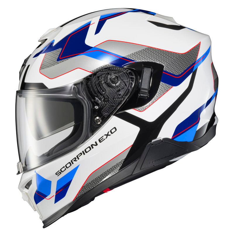 SCORPION EXO-T520 HELMET - ZUSE - WHITE/BLUE (L) T52-1215