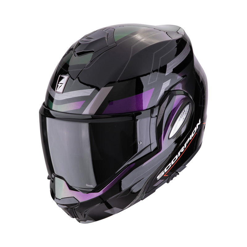 SCORPION EXO-TECH EVO CONQUER HELMET - BLACK/CHAMELEON (L) A0035563LG