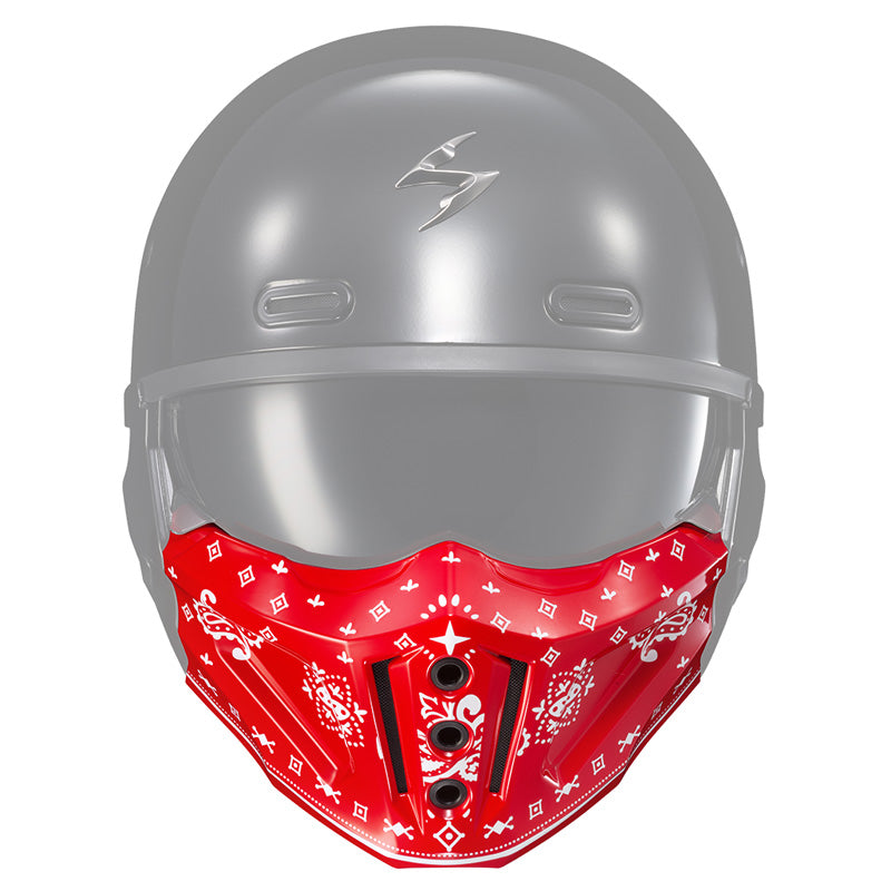 SCORPION COVERT X MASK BANDANA GLOSS RED 52-730-05